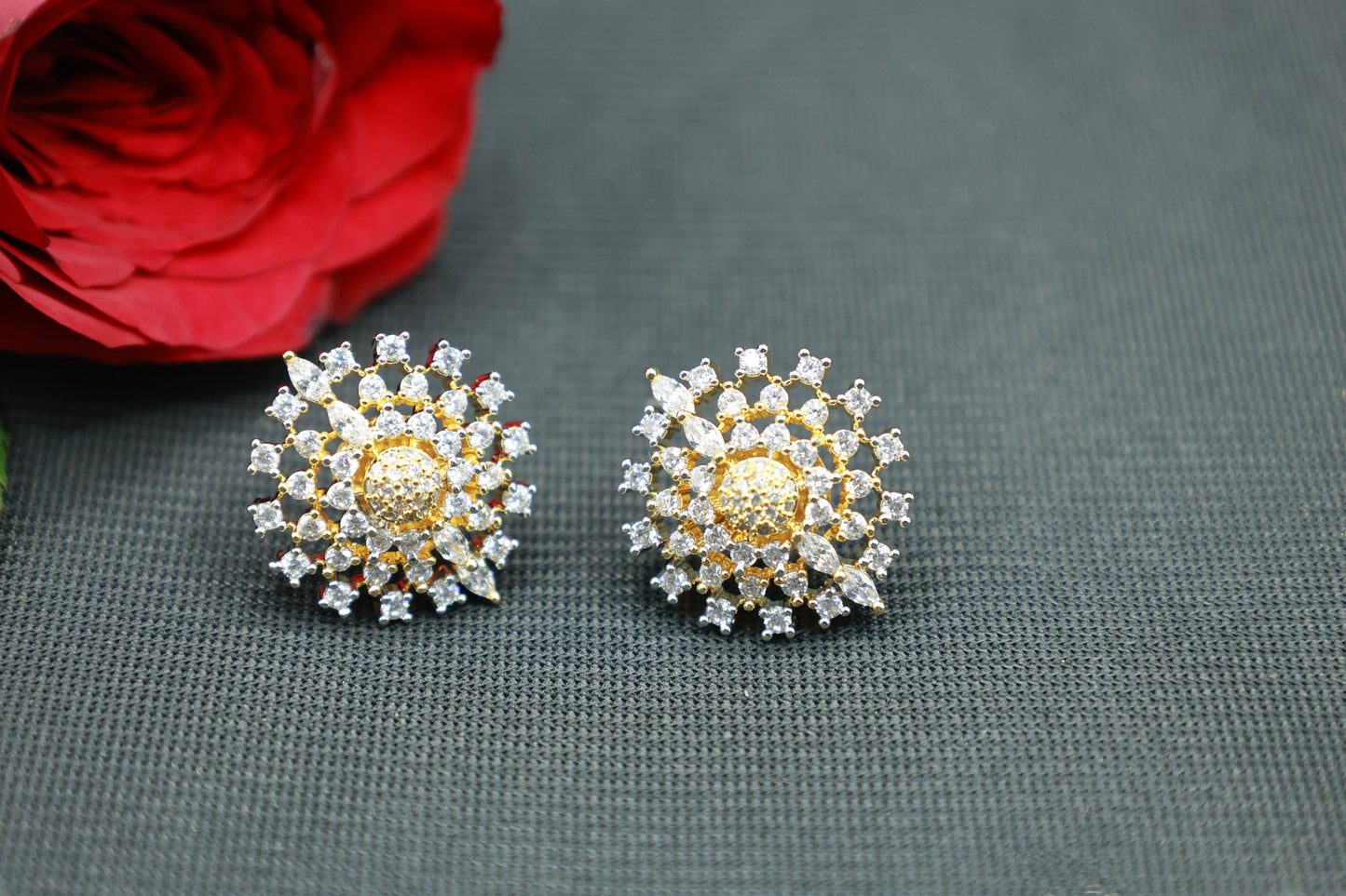 Dazzling American Diamond Stud Earring