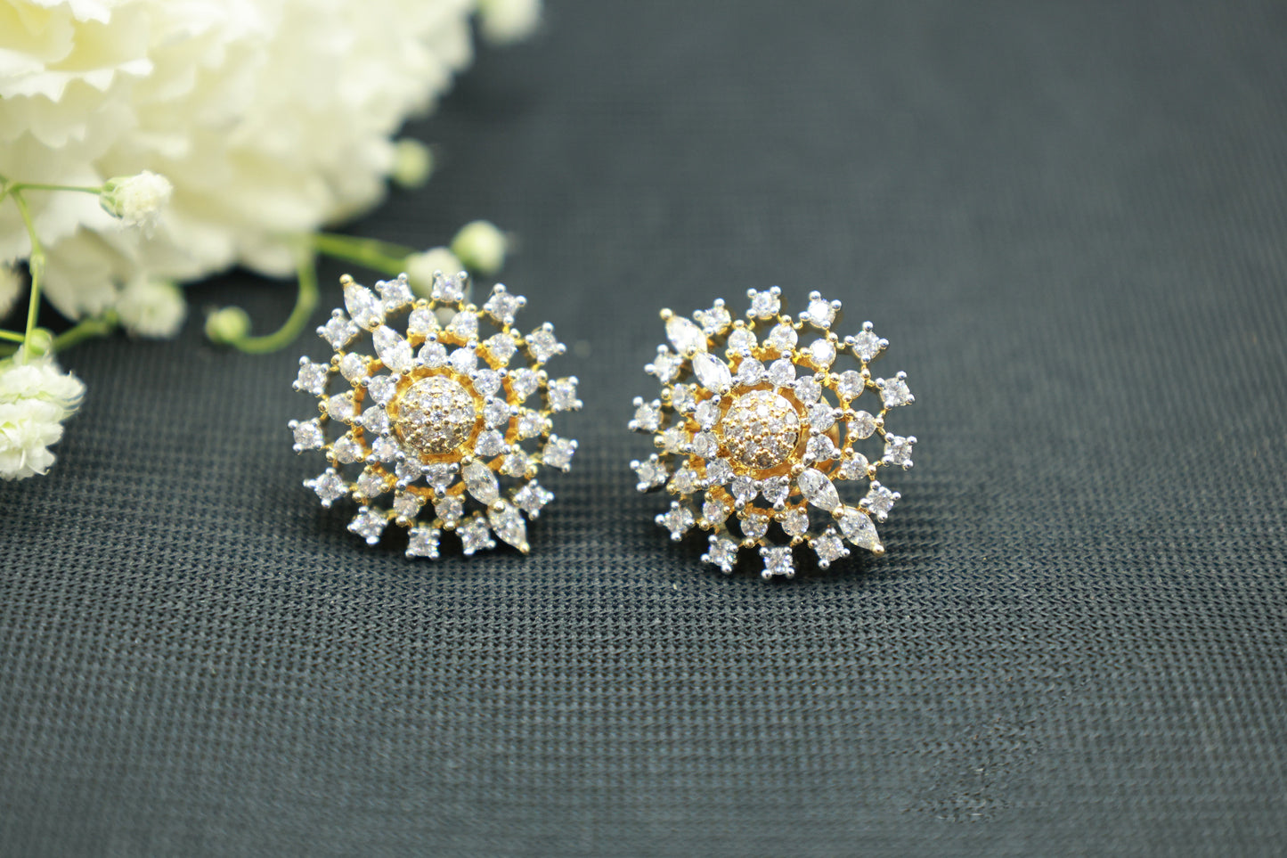 Dazzling American Diamond Stud Earring