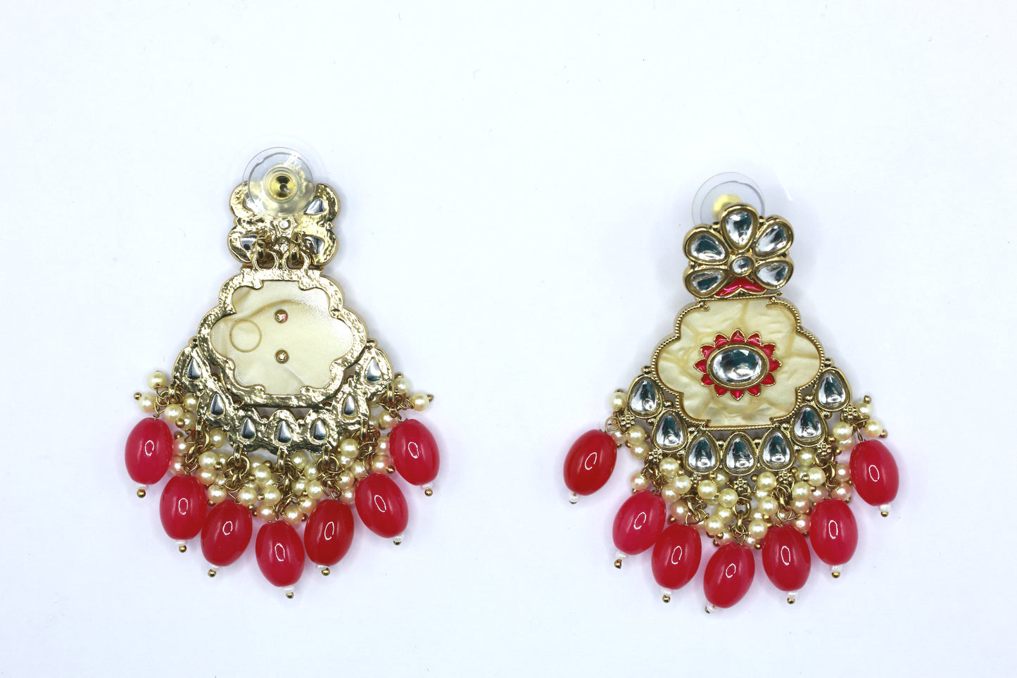 Kundan Beads Earring With Gold Plating