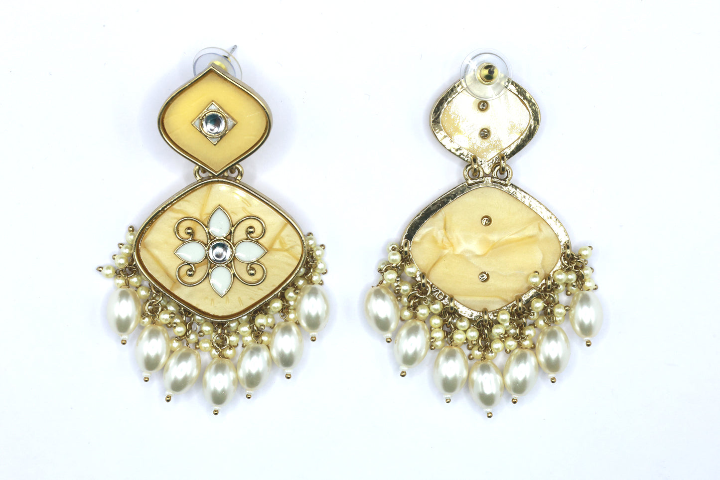 Kundan Beads Earring With Gold Plating