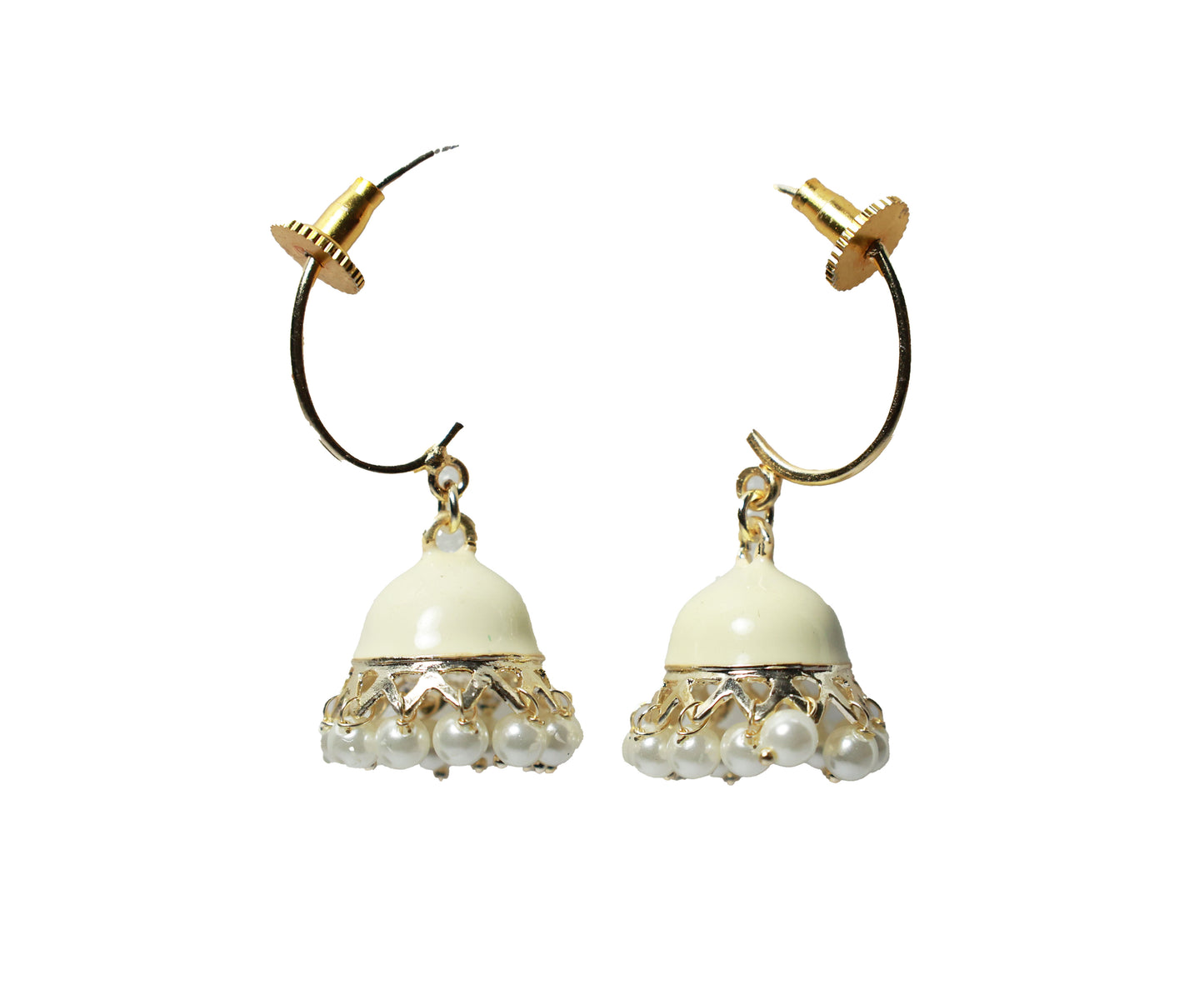 Off-White Dome Enamel Drop Earring