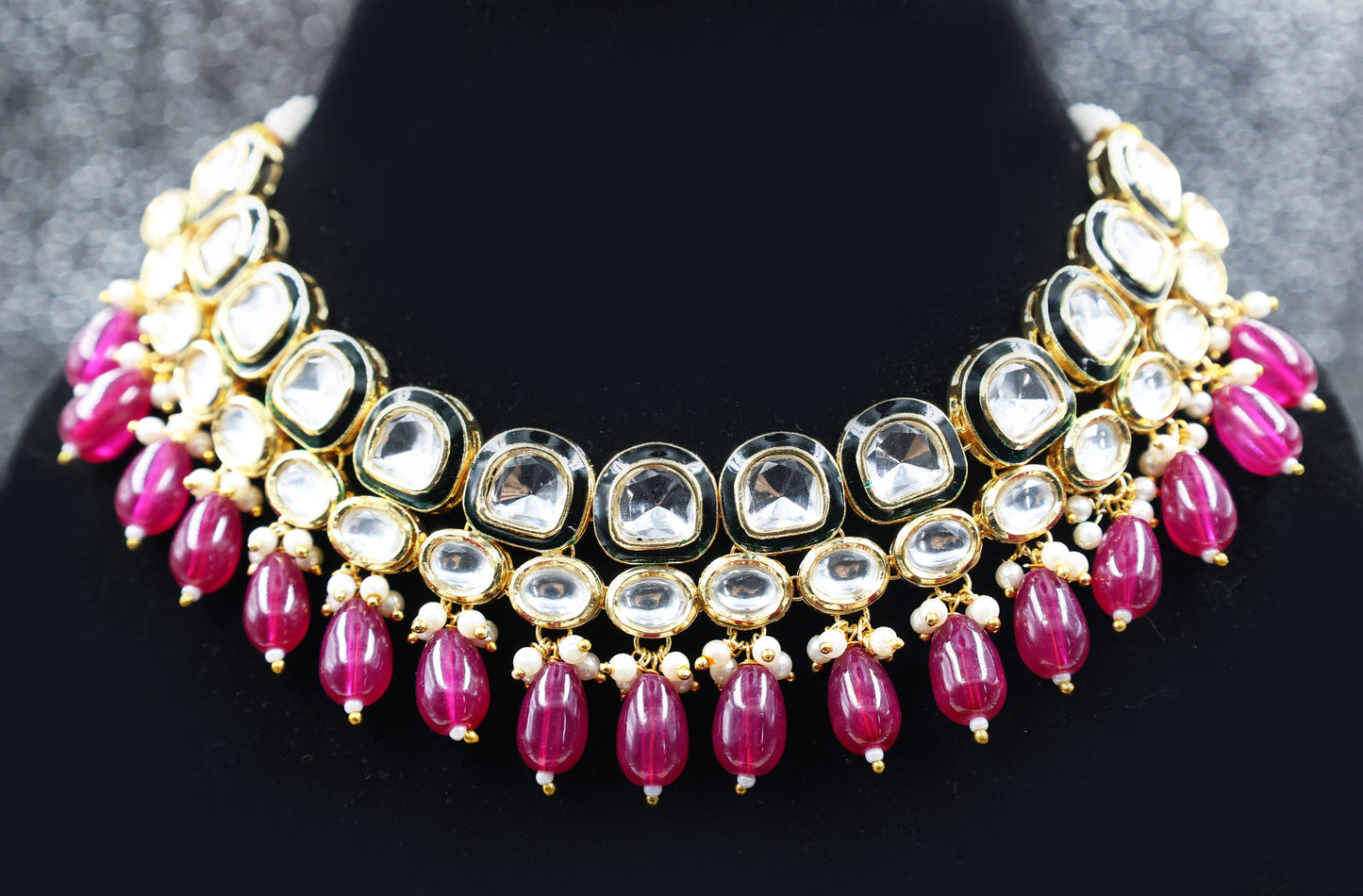 Eternal Grace Rani Kundan Set