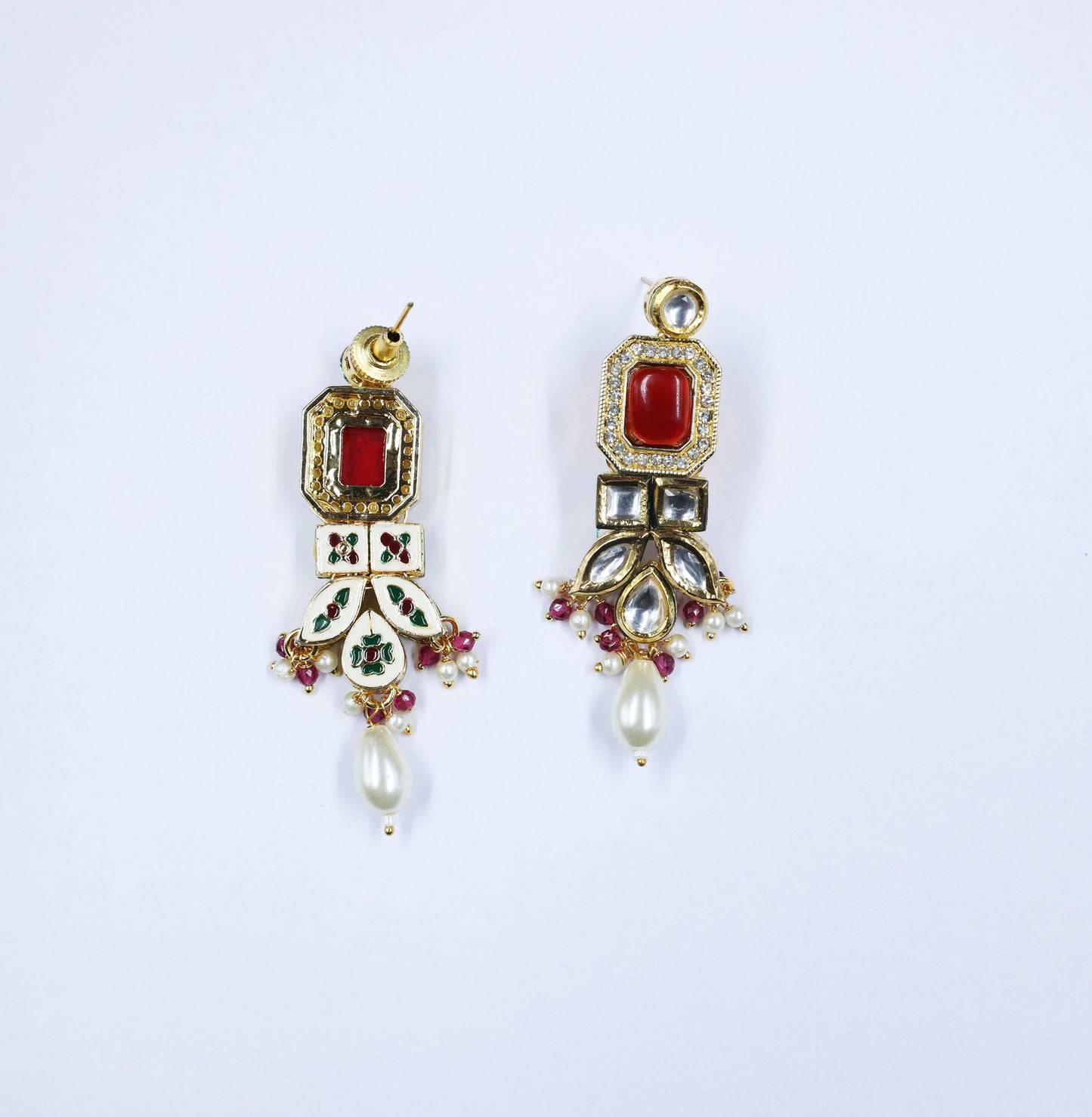 Gold-Plated Kundan Studded Jewellery Set