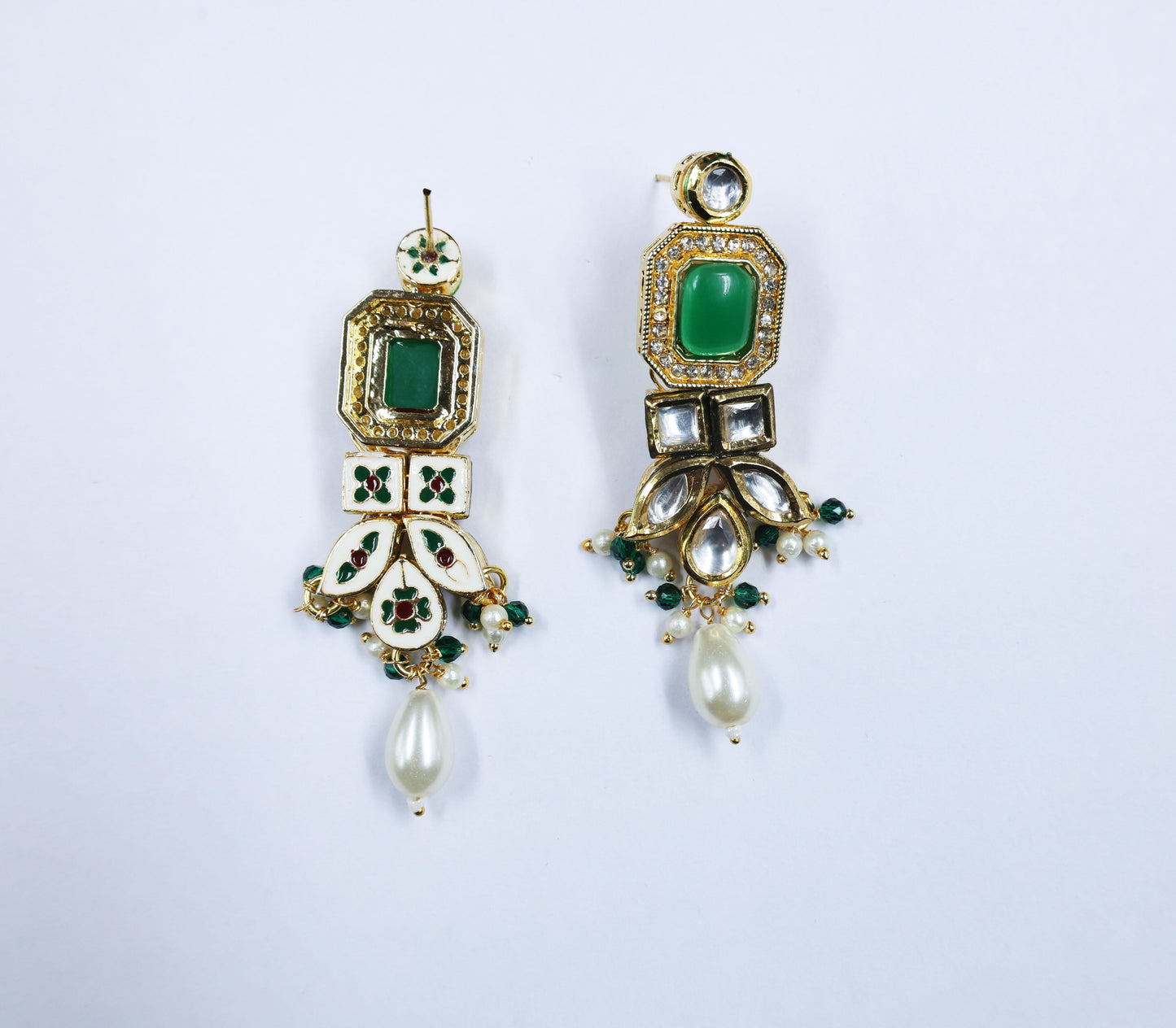 Gold-Plated Kundan Studded Jewellery Set