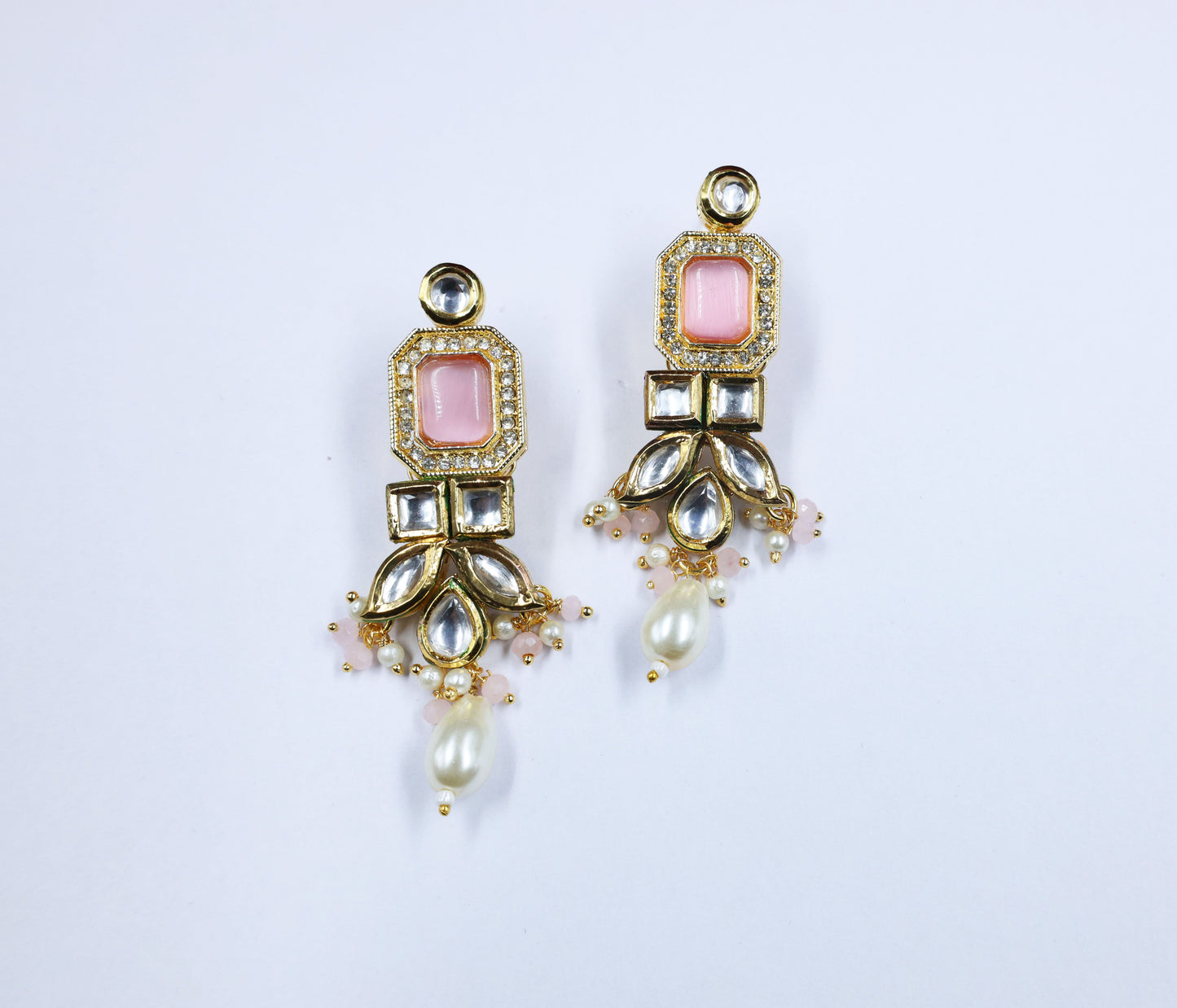 Gold-Plated Kundan Studded Jewellery Set