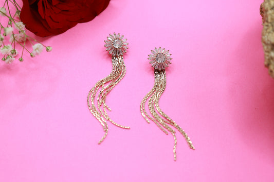 Stone studded Drop Earrings