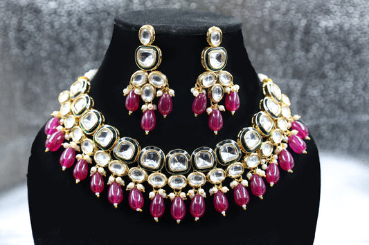 Eternal Grace Rani Kundan Set