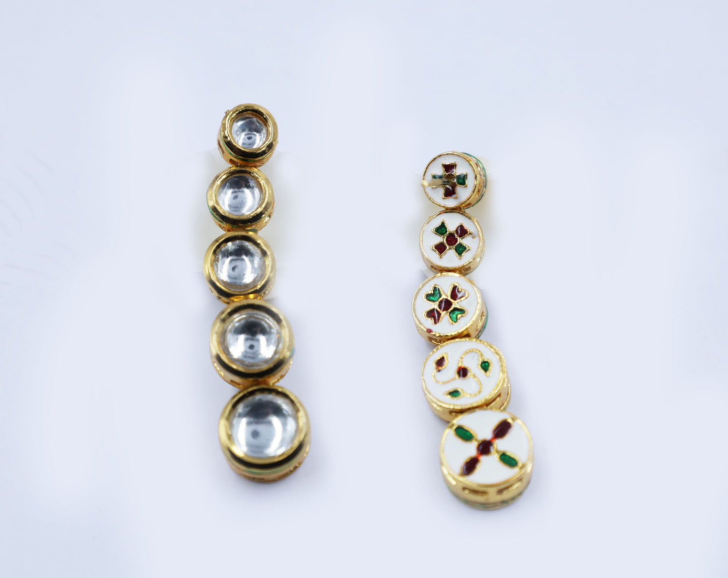 Golden Sphere shaped Kundan Set